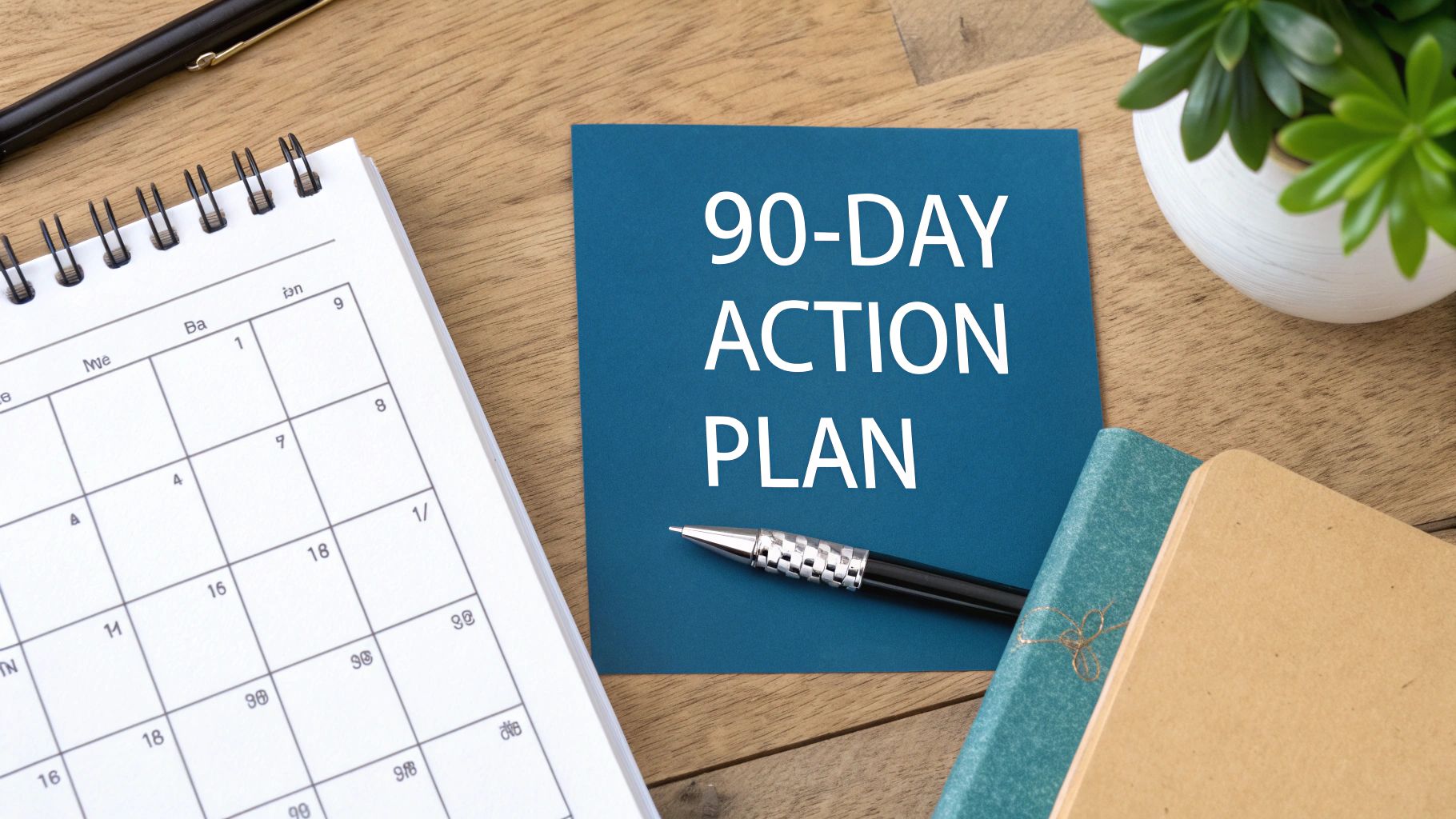 A person writing an action plan on a whiteboard, turning social media audit insights into tasks.