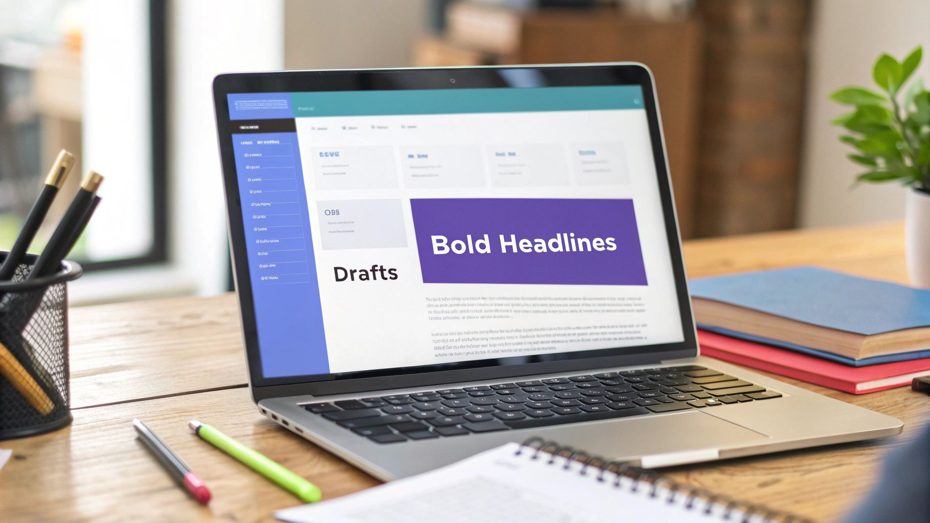 A magnifying glass hovering over a computer screen displaying analytics data, highlighting specific data points to signify finding opportunities.