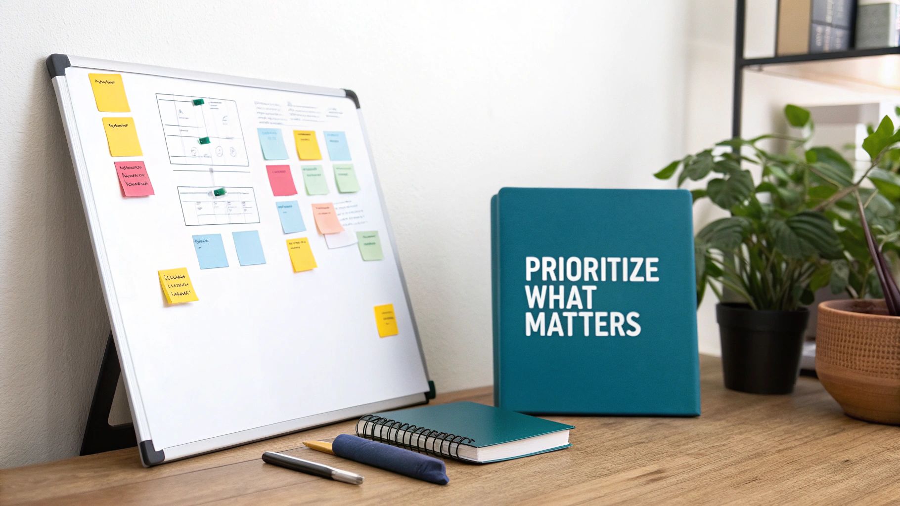 A person at a desk looking at a computer screen with charts and graphs, thinking about product-market fit