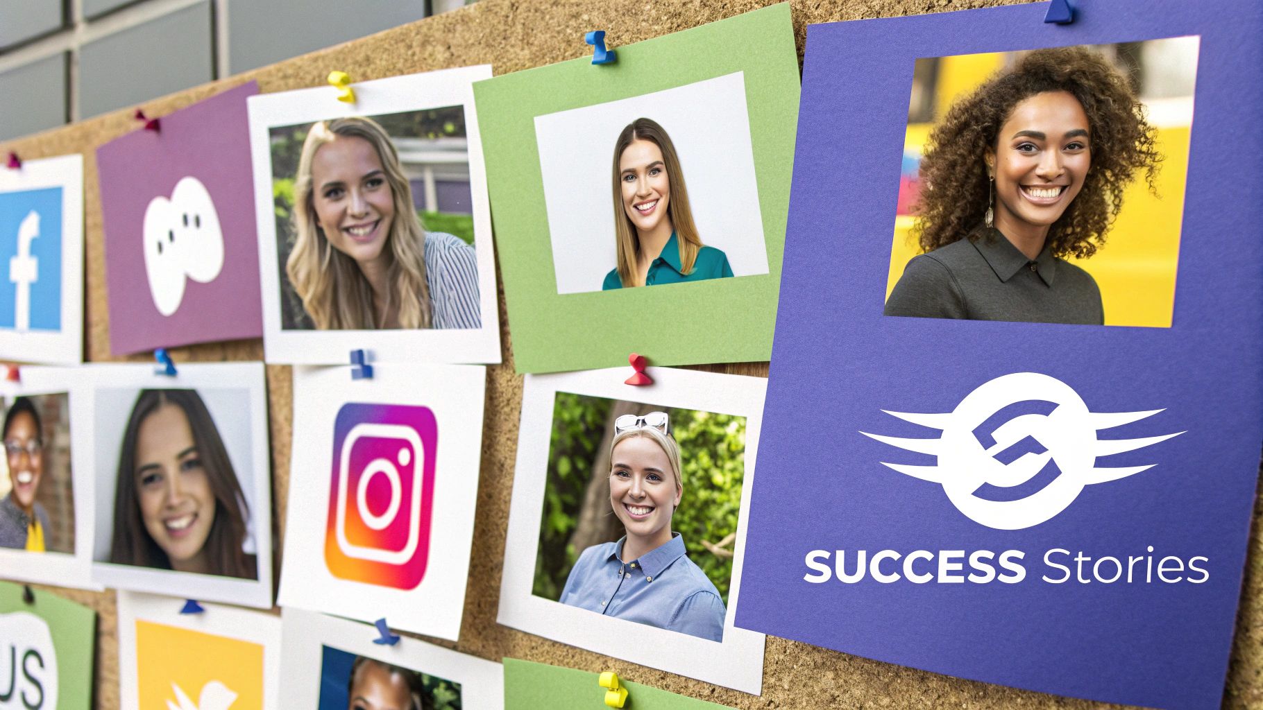 A group of diverse people collaborating and sharing ideas, symbolizing a thriving content creation community.