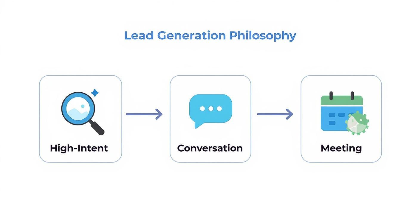 Infographic about generating leads from social media