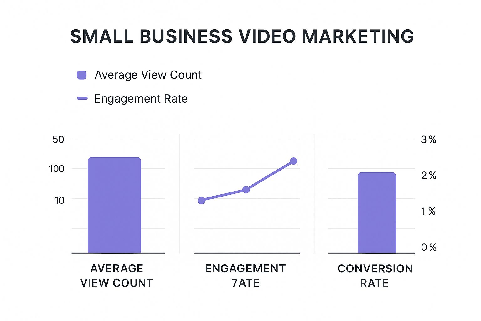 Infographic about small business video marketing