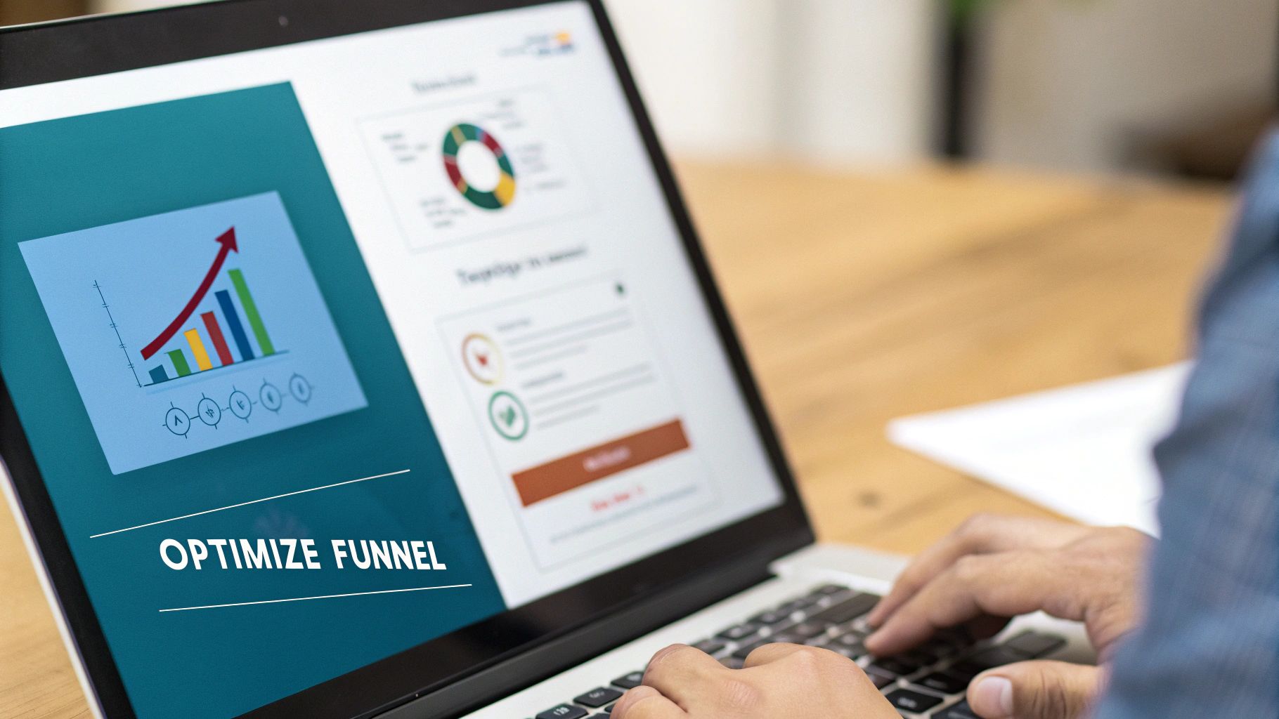 A founder analyzing charts and data related to customer acquisition cost