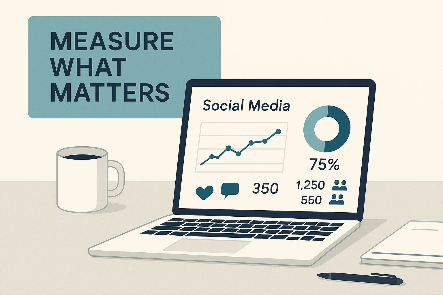 Infographic about measure social media