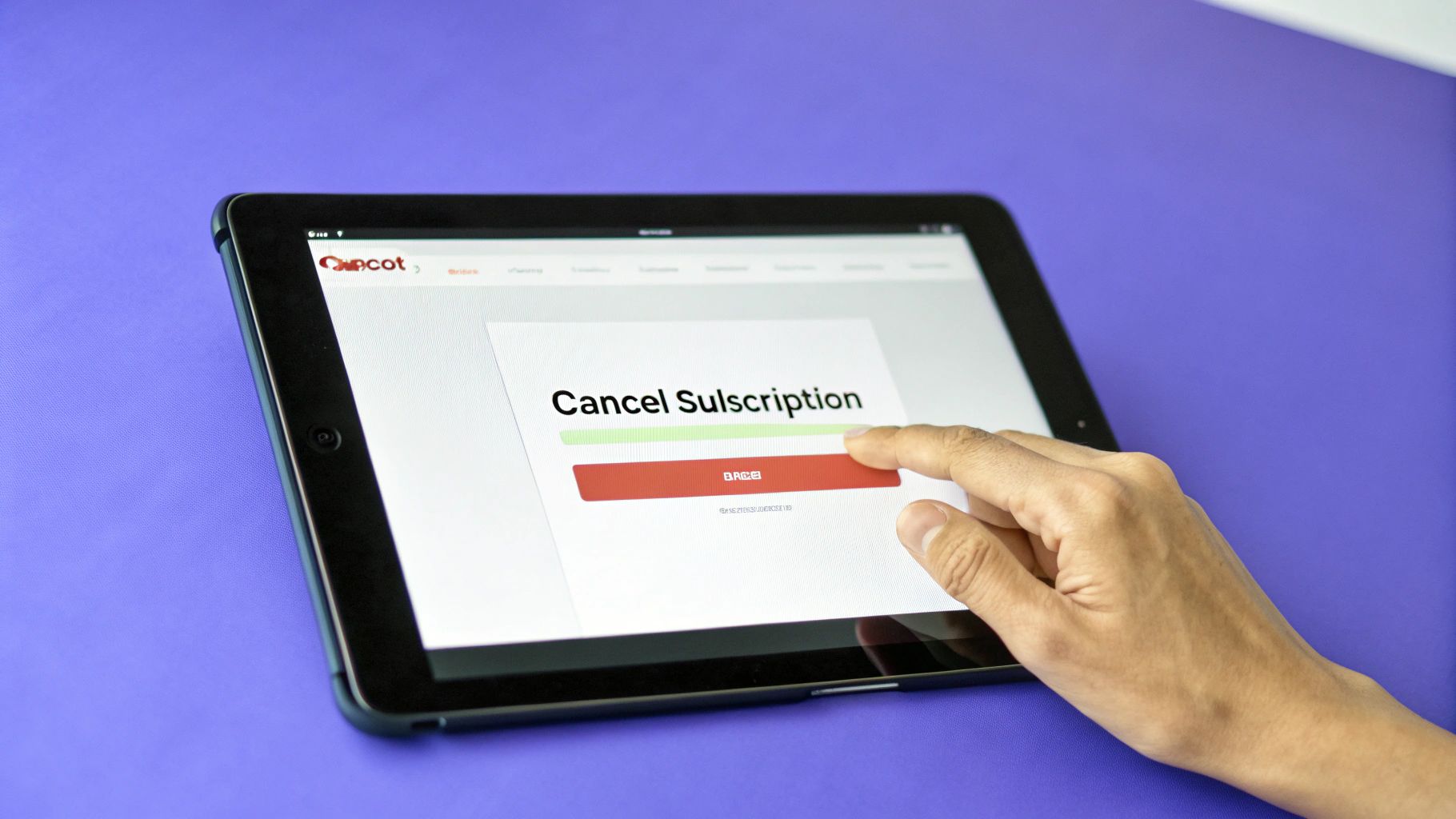 Person using a laptop to unsubscribe from CapCut