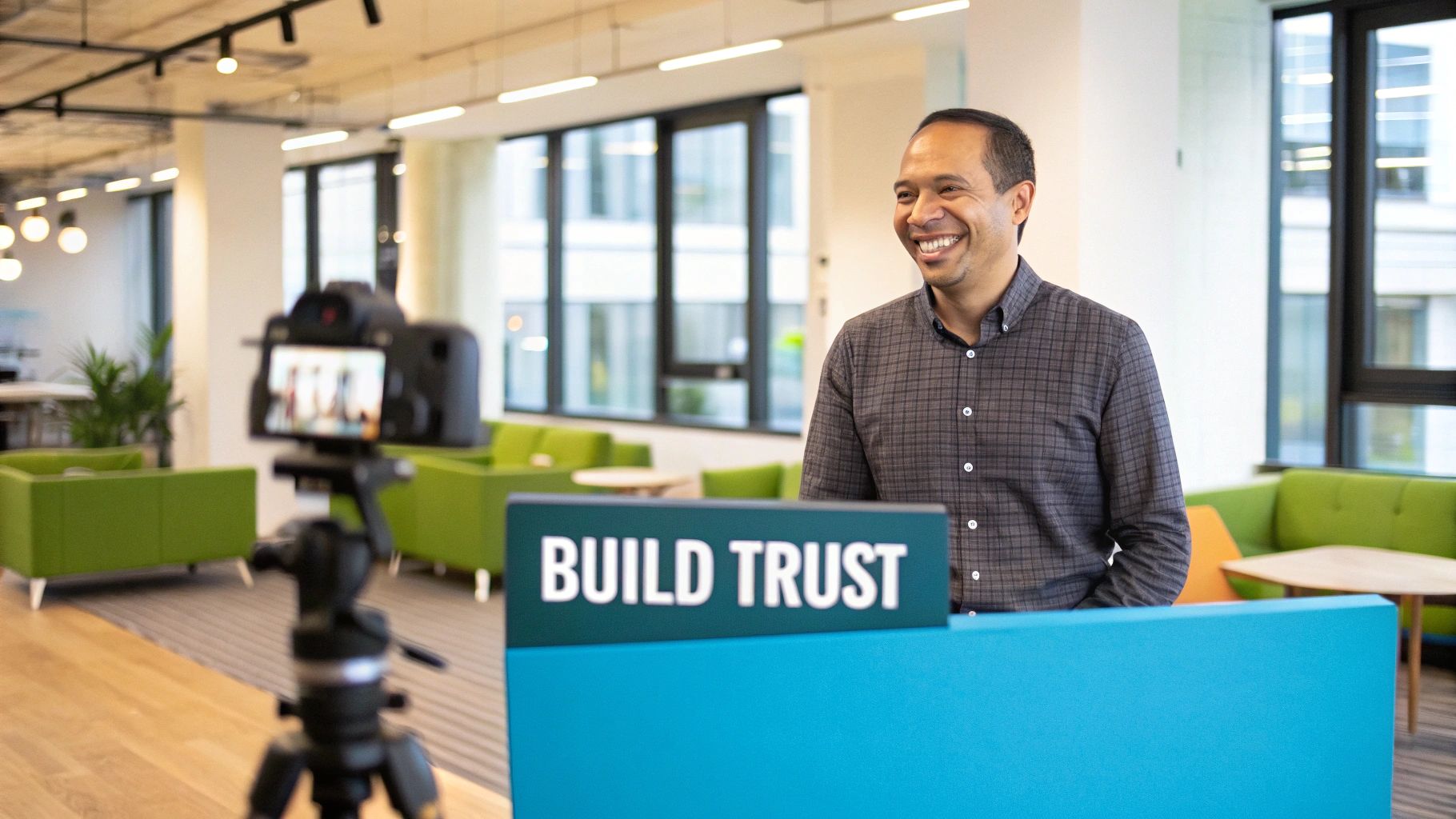 A group of diverse startup founders collaborating, showing authenticity and teamwork.