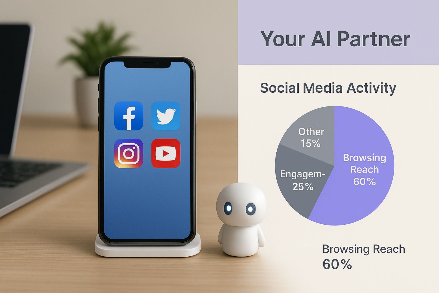 Infographic about ai for social media marketing