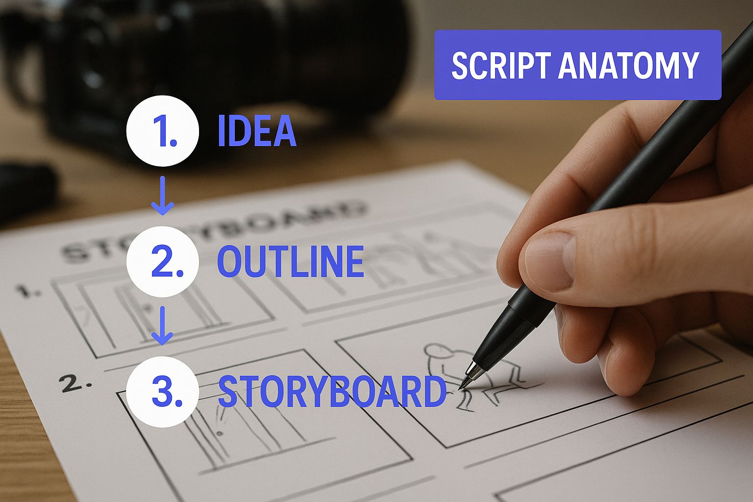 Infographic about sample video script