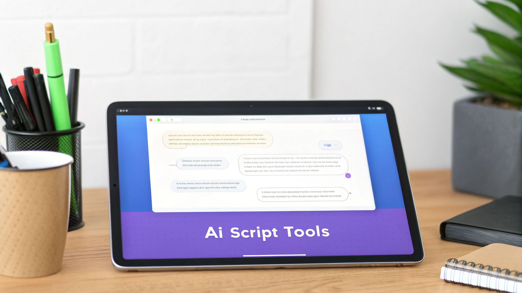A screenshot of an AI chat interface being used to generate a video script.