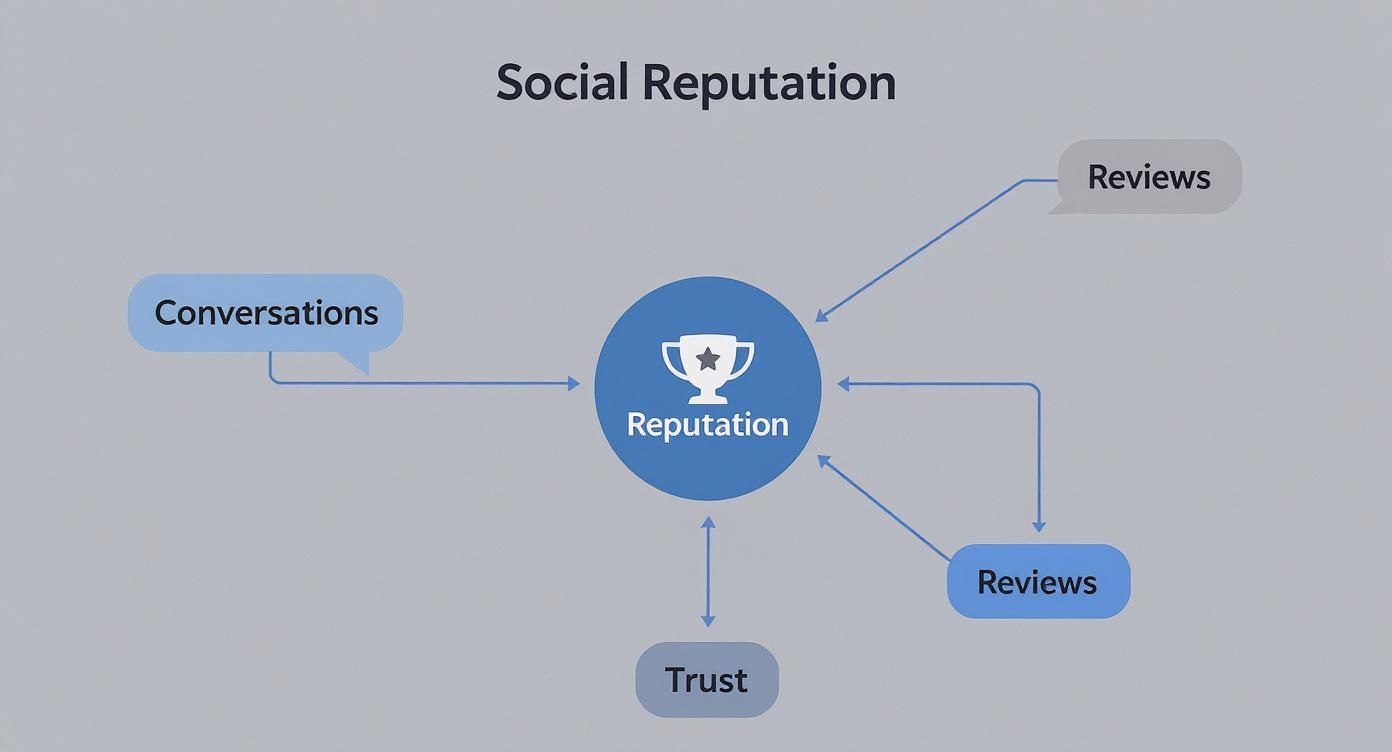 Infographic about reputation management social media