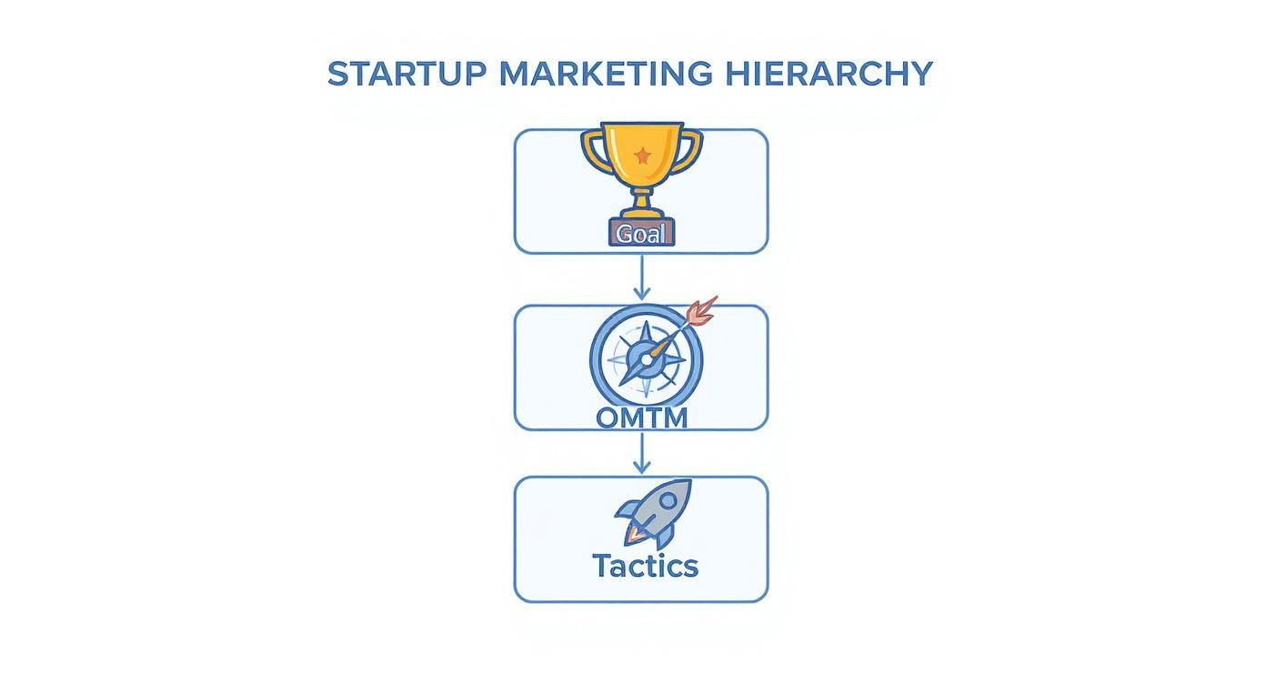 Infographic about marketing strategy for startup