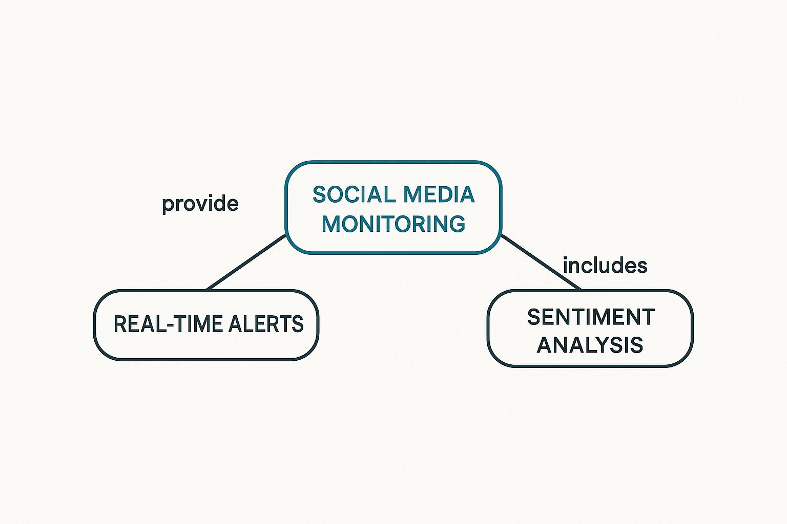 Infographic about what is social media monitoring