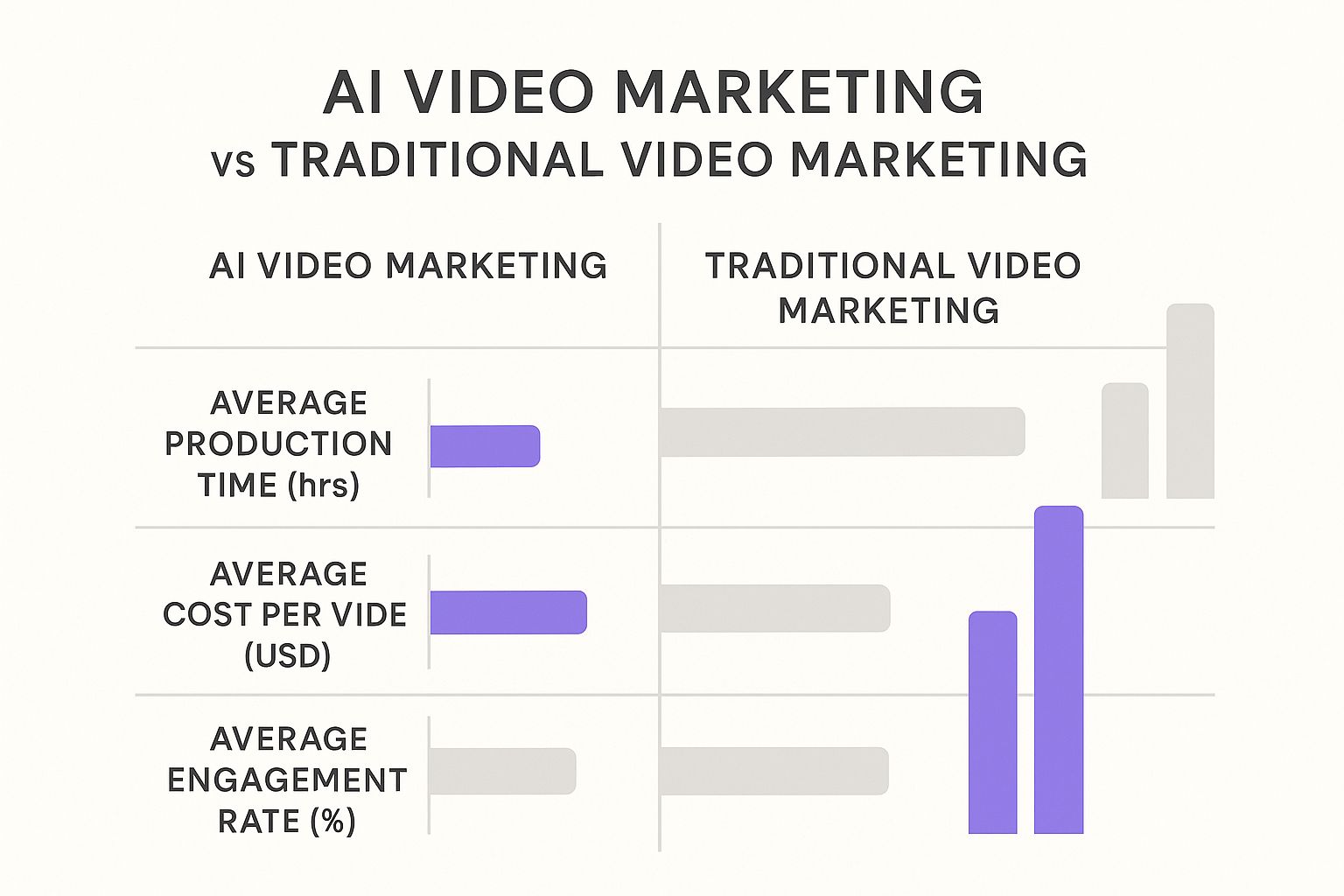 Infographic about ai marketing video