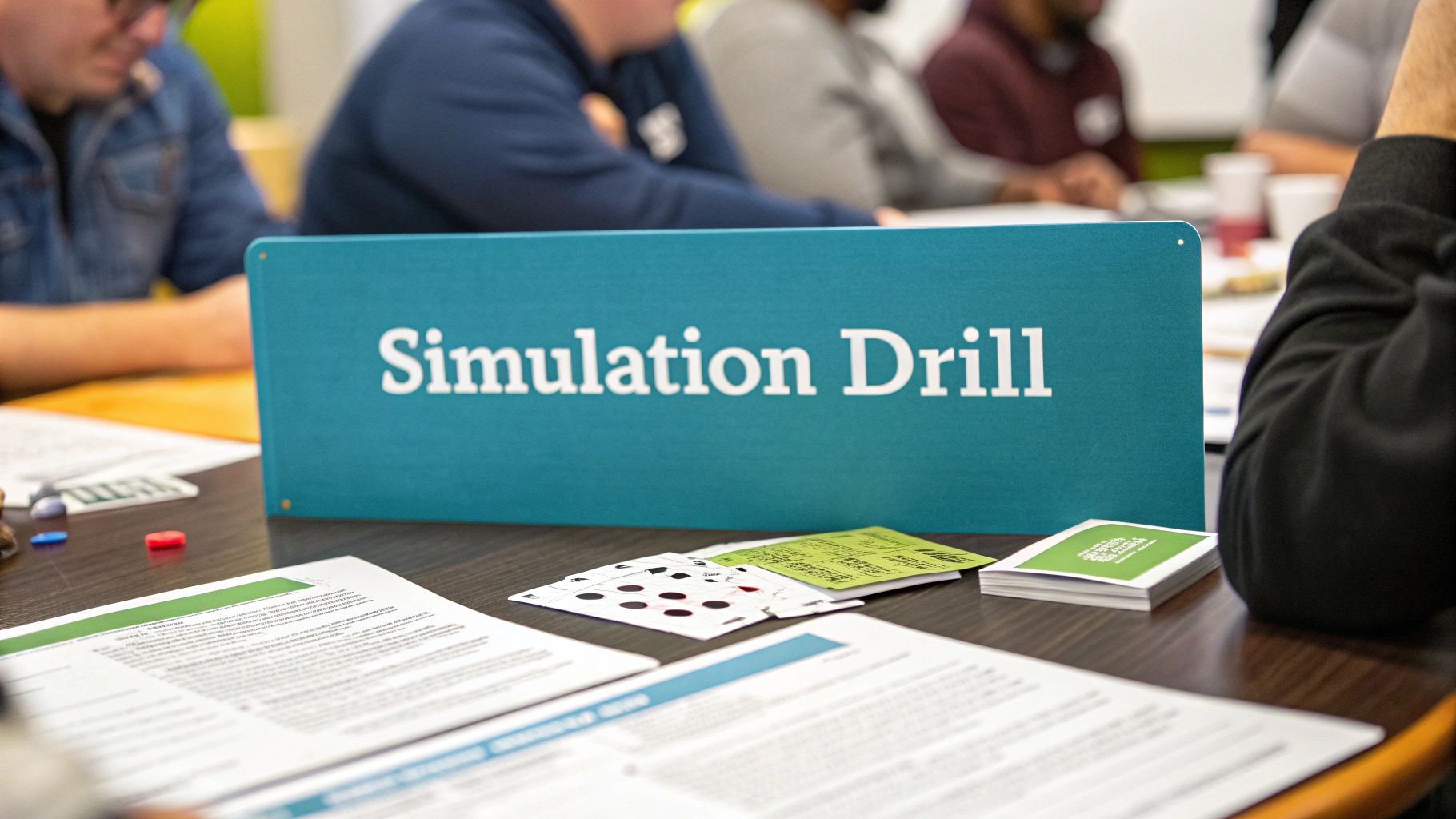 Team running a crisis drill