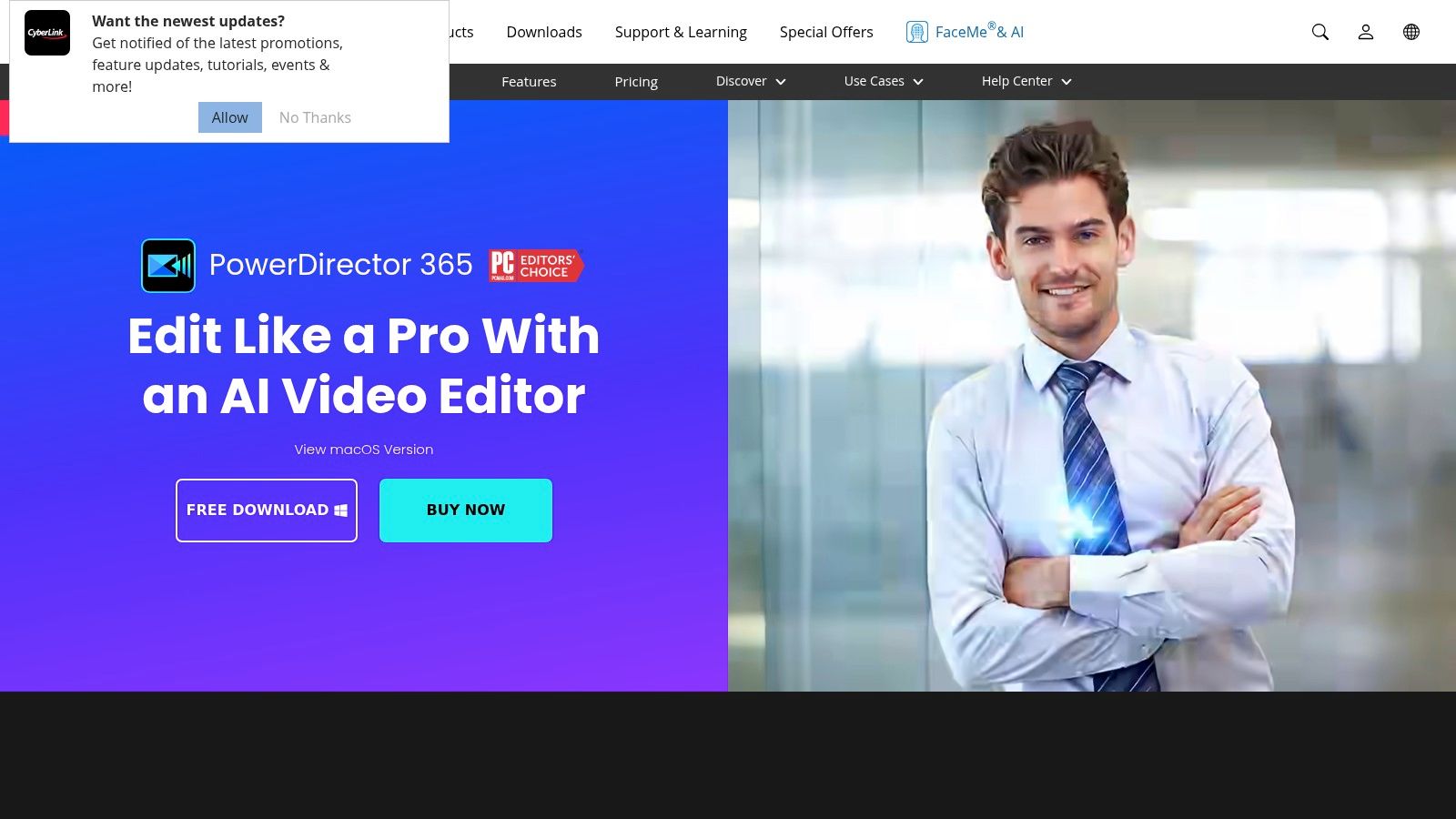 CyberLink PowerDirector Official Website