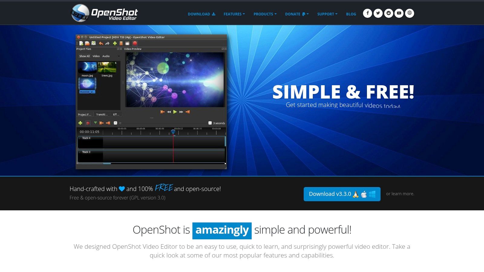 OpenShot Official Website