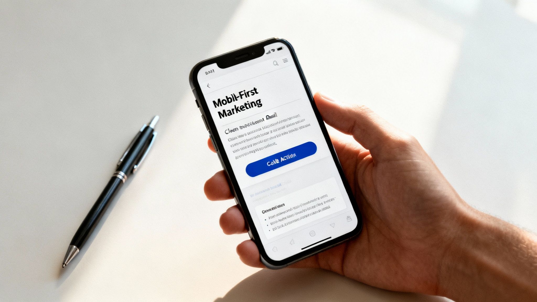 Email design on mobile and desktop