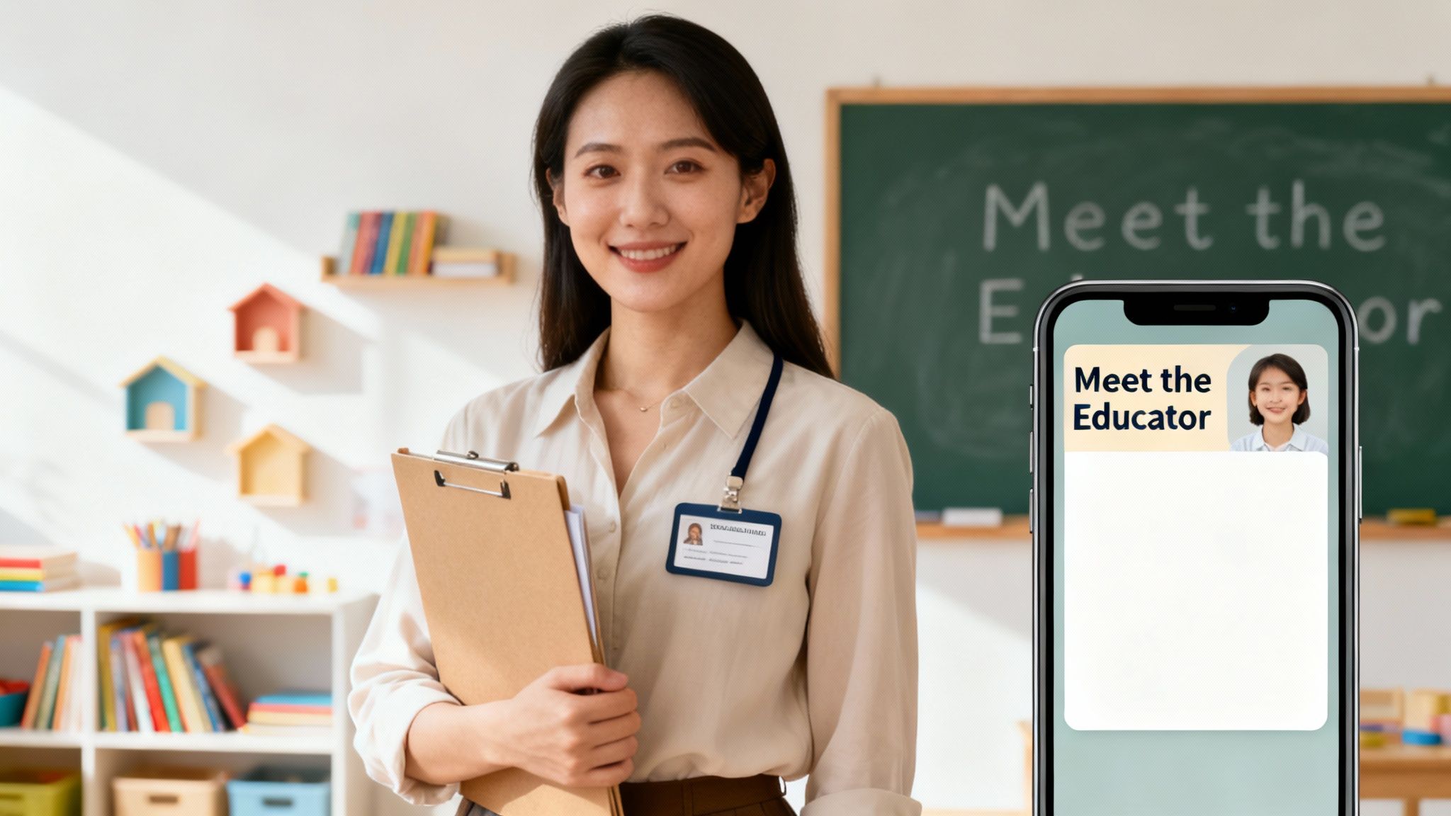 A team of dedicated early learning educators smiling together in a Gold-Coast centre.
