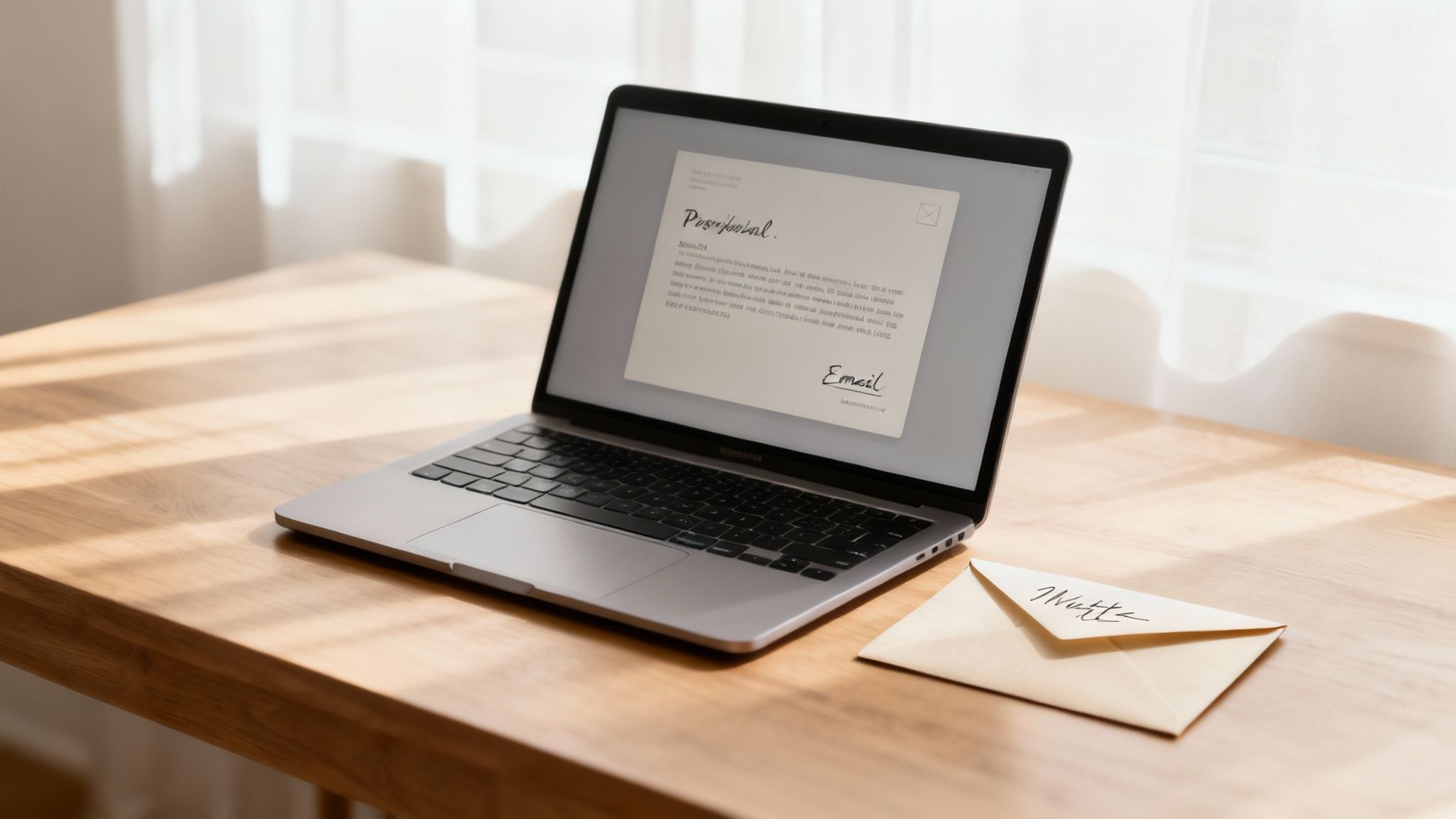 Digital letter concept