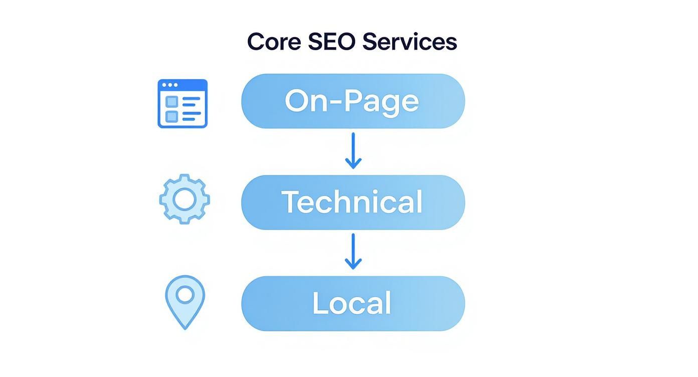 Infographic about search engine optimization services for small business