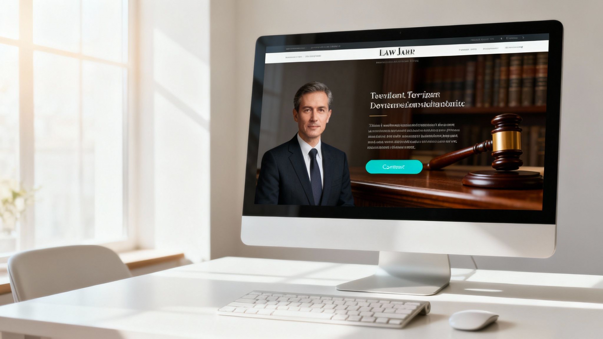 Lawyers collaborating on a website design