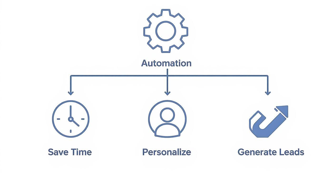 Infographic about what is marketing automation