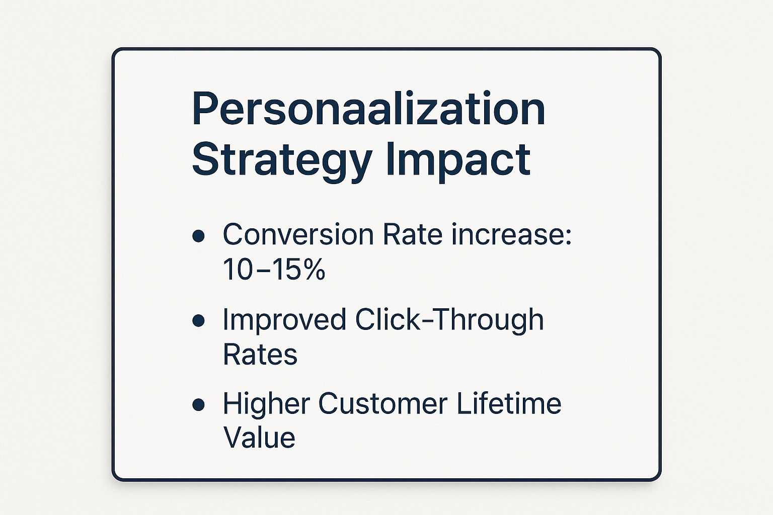 Infographic showing key data about Personalization and Segmentation Strategy