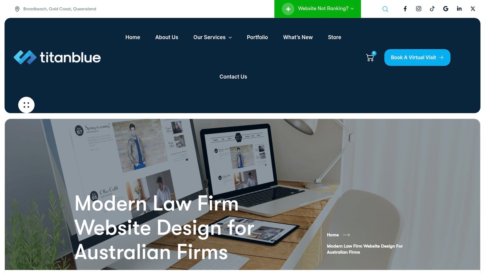 Modern Law Firm Website Design for Australian Firms