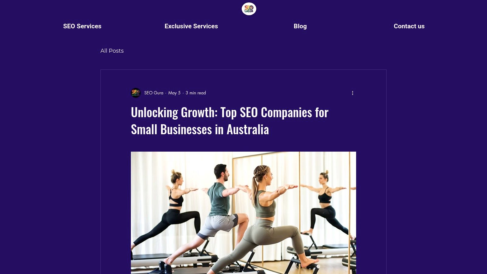 SEOcycle's website, showing their commitment to results-driven SEO services.
