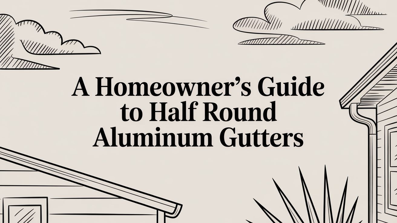 A Homeowner's Guide to Half Round Aluminum Gutters