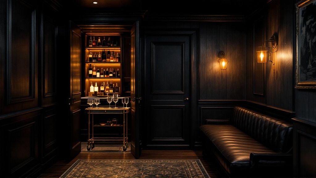 Speakeasy-Themed Hidden Bar