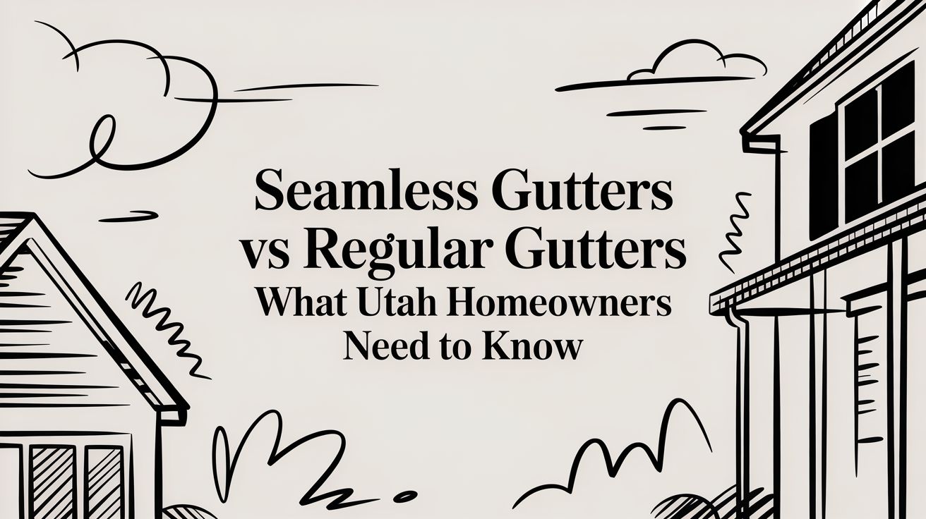 Seamless Gutters vs Regular Gutters What Utah Homeowners Need to Know