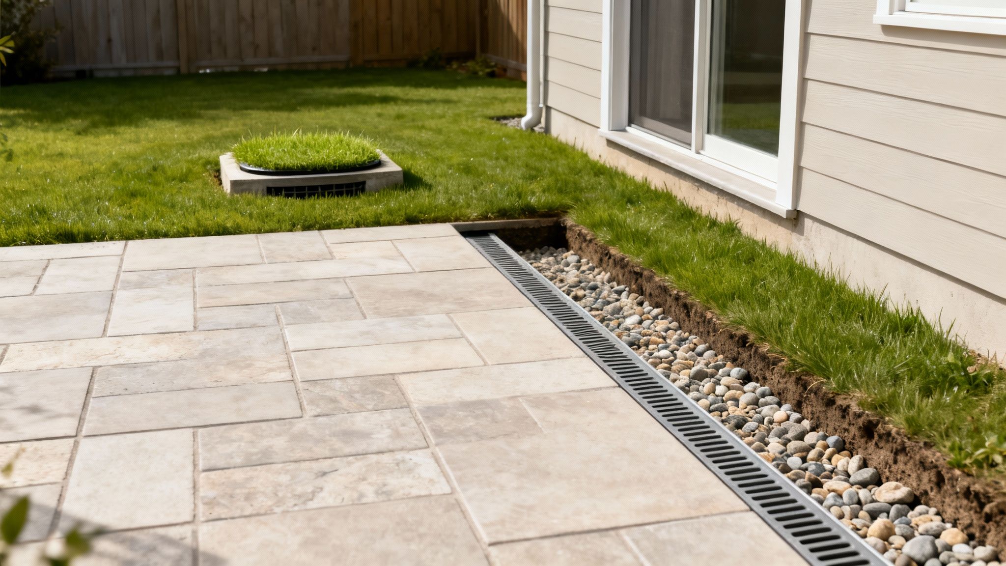 Backyard drainage options