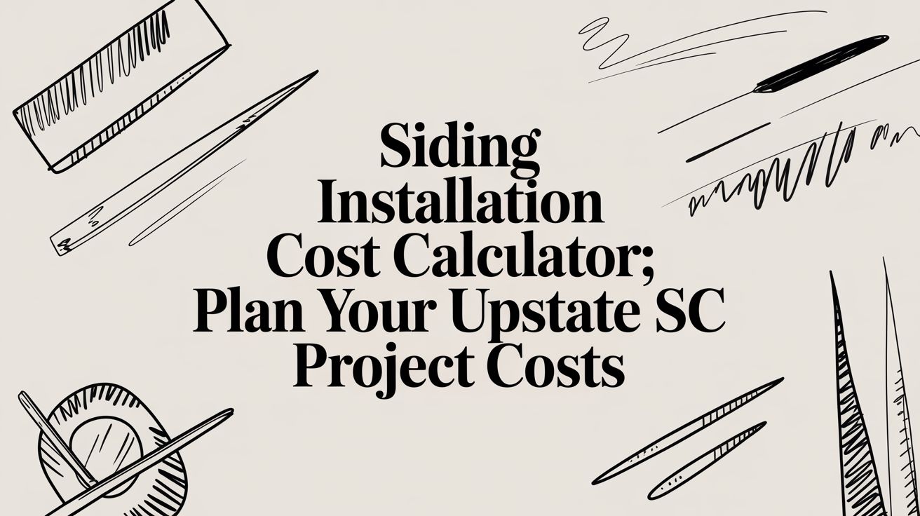 Siding installation cost calculator: Plan Your Upstate SC Project Costs