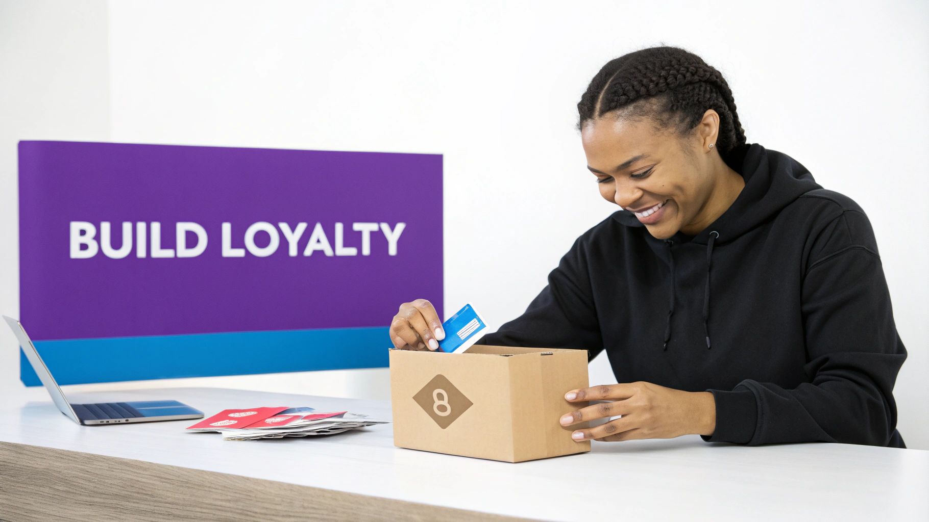 A person analyzing graphs and charts on a computer screen, representing data-driven decision making for online sales.