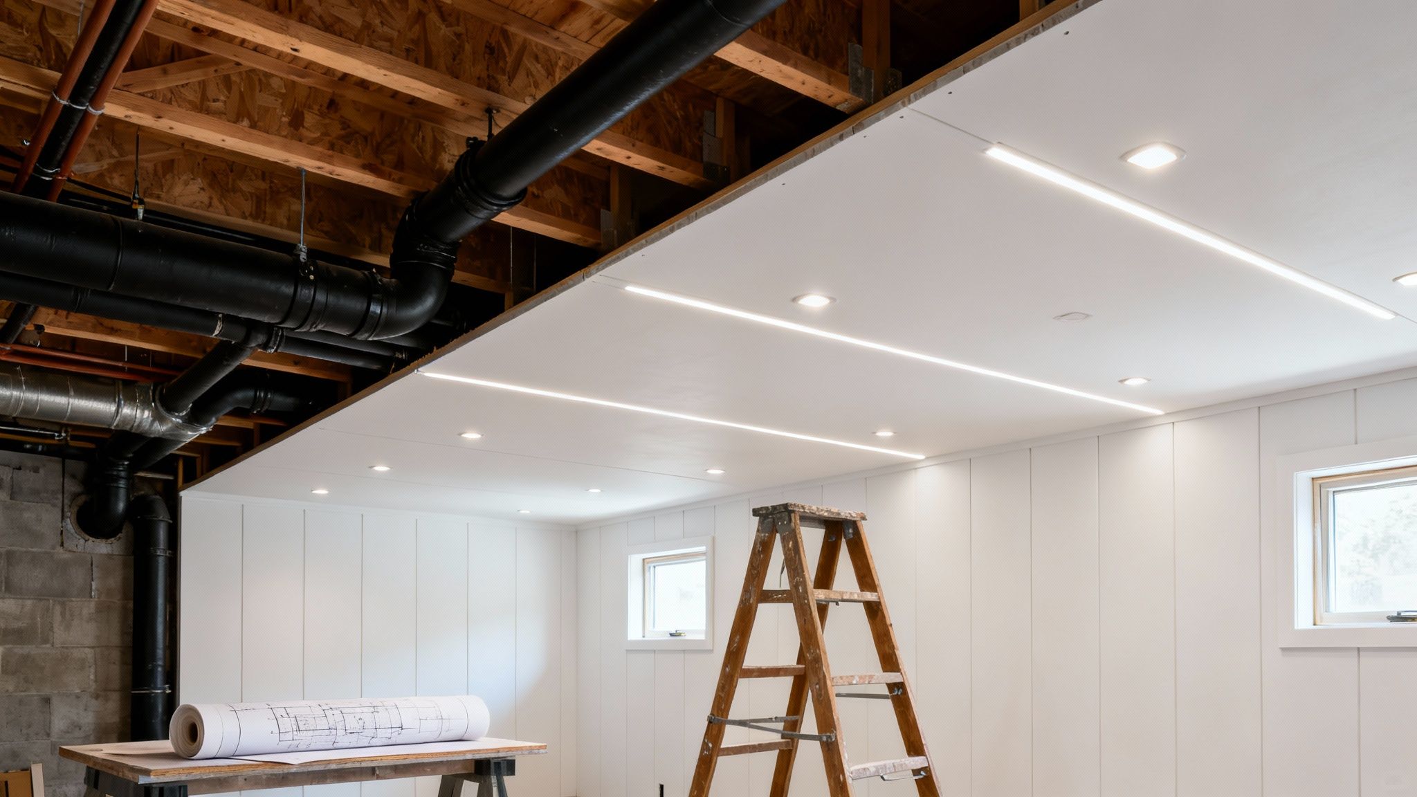 Your Guide to Basement Ceiling Finishing Ideas and Costs