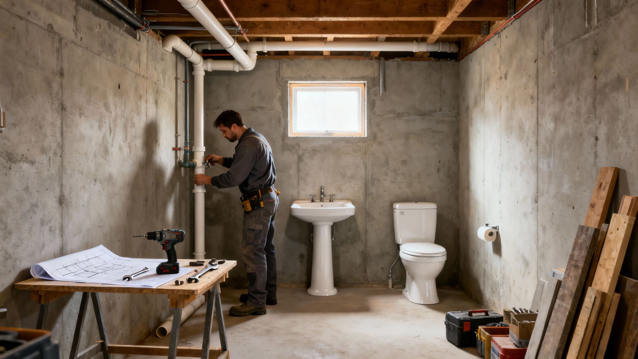 Install a Bathroom in a Basement: A Homeowner's Guide