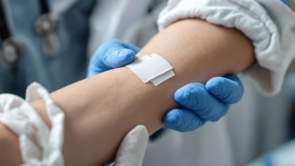 A person's hand bandaged, symbolizing the physical harm associated with bodily injury claims.