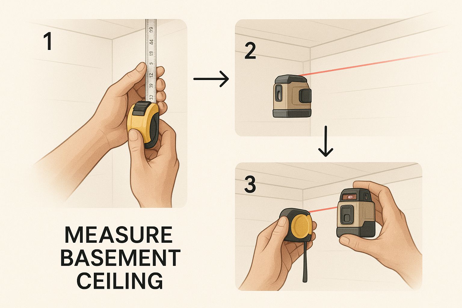 Infographic about basement ceiling height requirements
