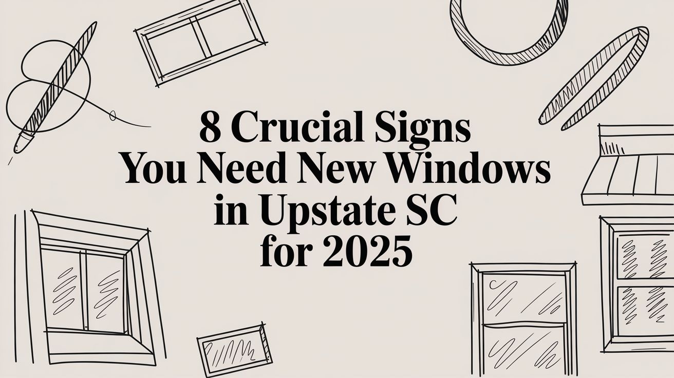 8 Crucial Signs You Need New Windows in Upstate SC for 2025