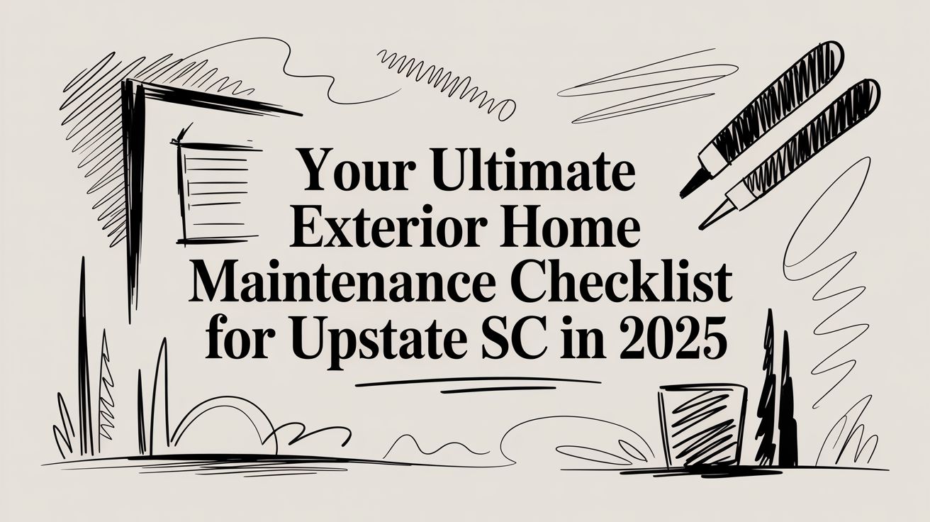 Your Ultimate Exterior Home Maintenance Checklist for Upstate SC in 2025
