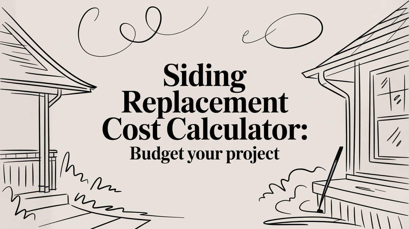 Siding replacement cost calculator: Budget Your Project