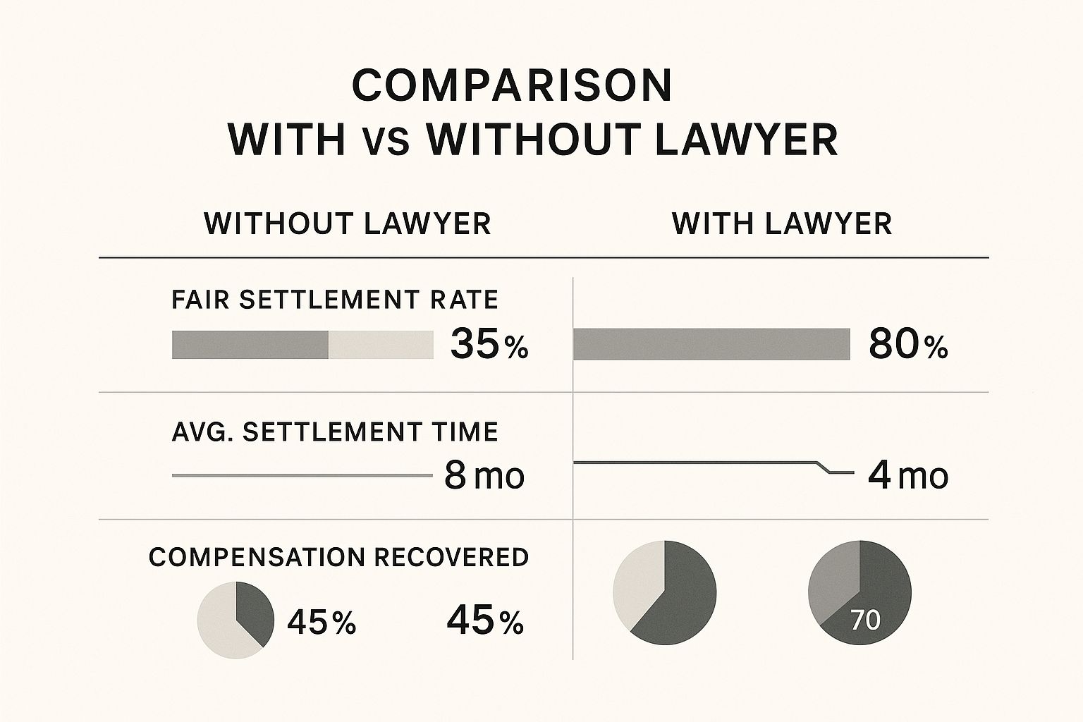 Infographic about when to hire a personal injury lawyer