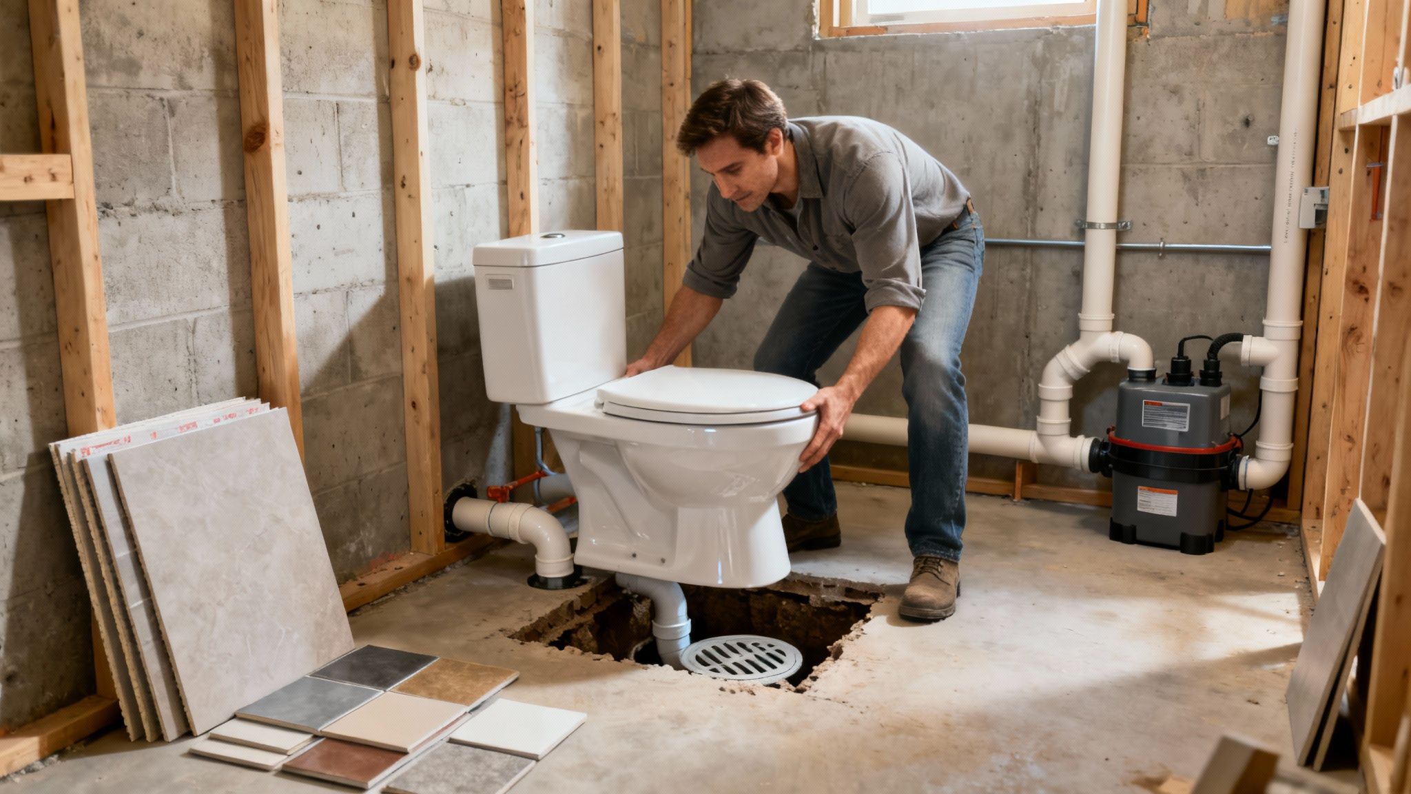 How to Install a Bathroom in a Basement: A Complete Guide for Homeowners