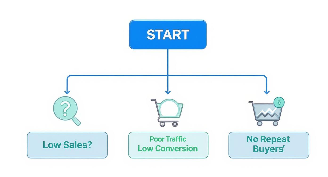Infographic about how to improve online sales
