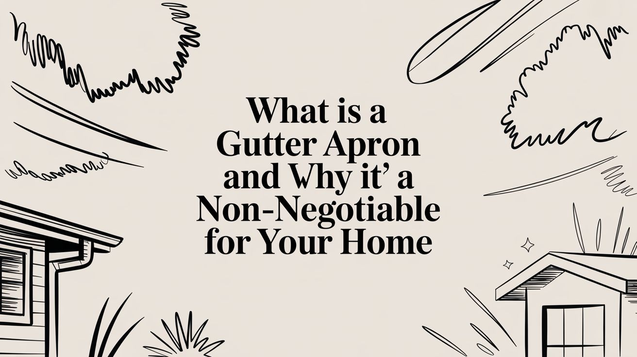 What Is a Gutter Apron and Why It's a Non-Negotiable for Your Home