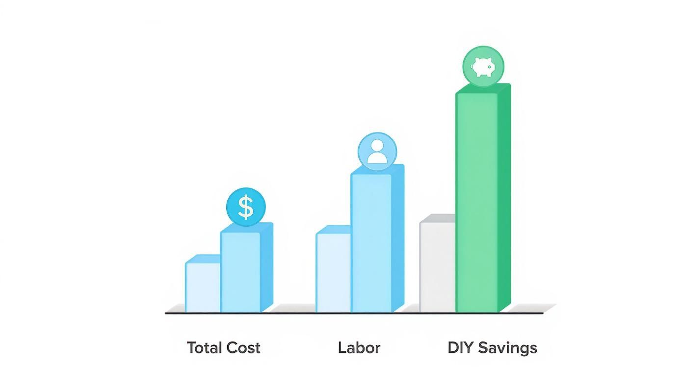 Infographic about how to finish basement cheap