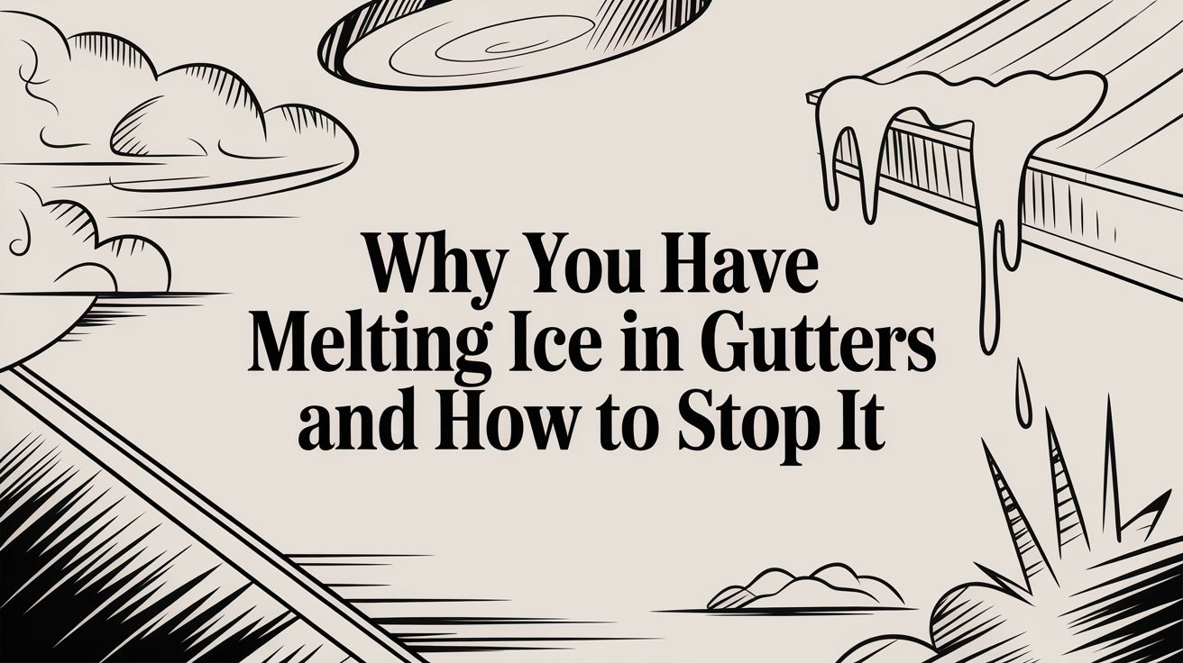 Why You Have Melting Ice in Gutters and How to Stop It