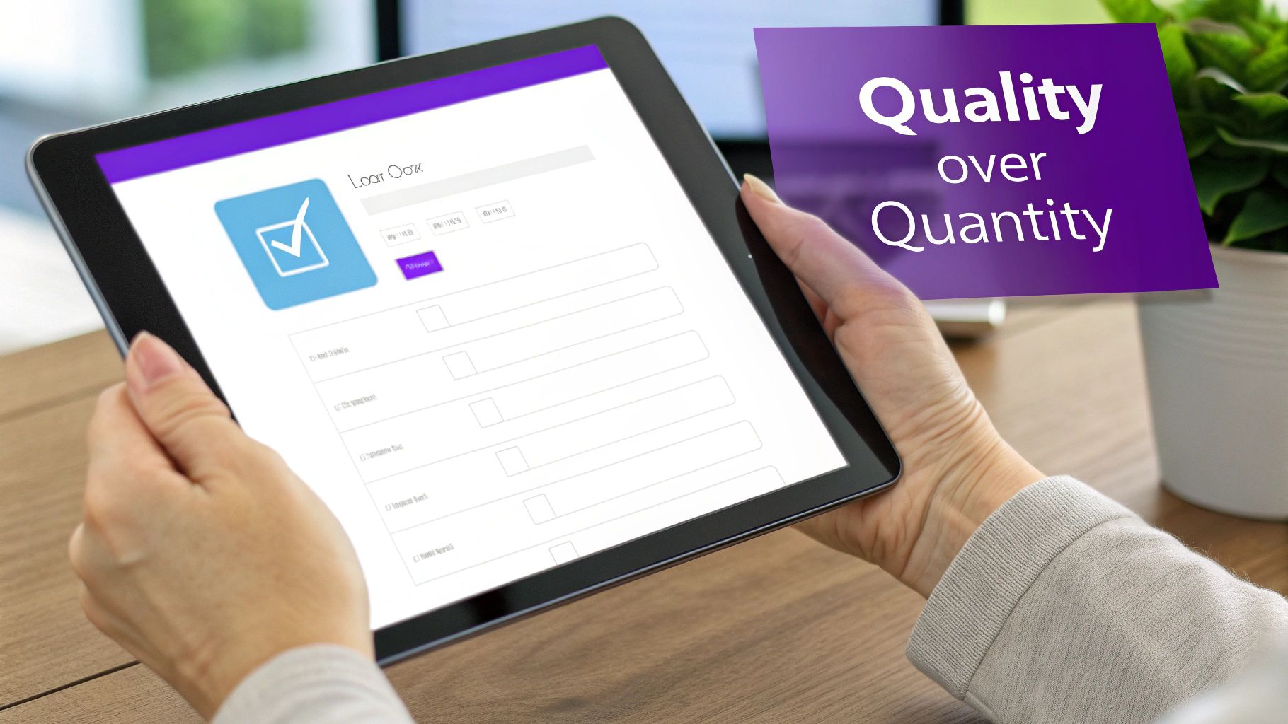 A person designing a compelling lead magnet on a laptop