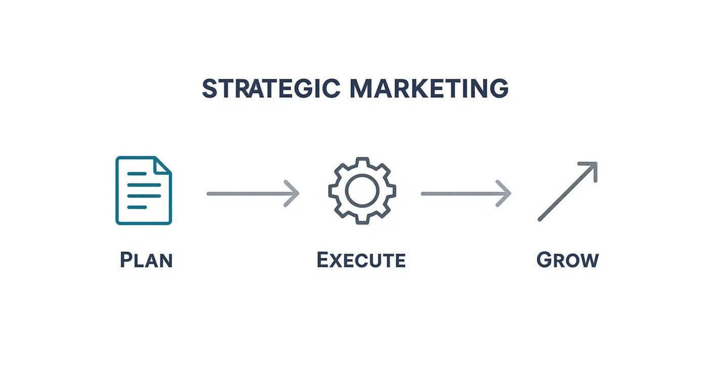 Infographic about strategic marketing planning process